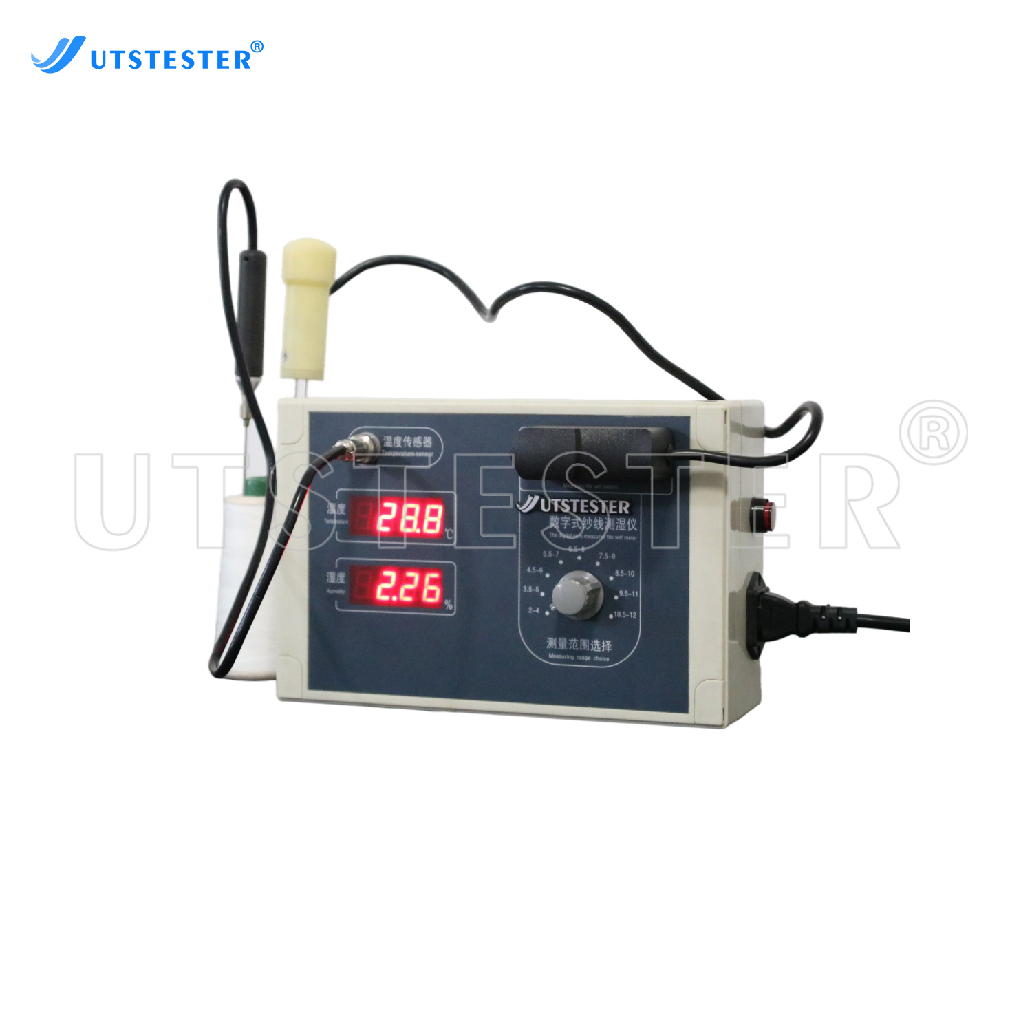 Digital Yarn Fabric Moisture Meter Clothing Hum...