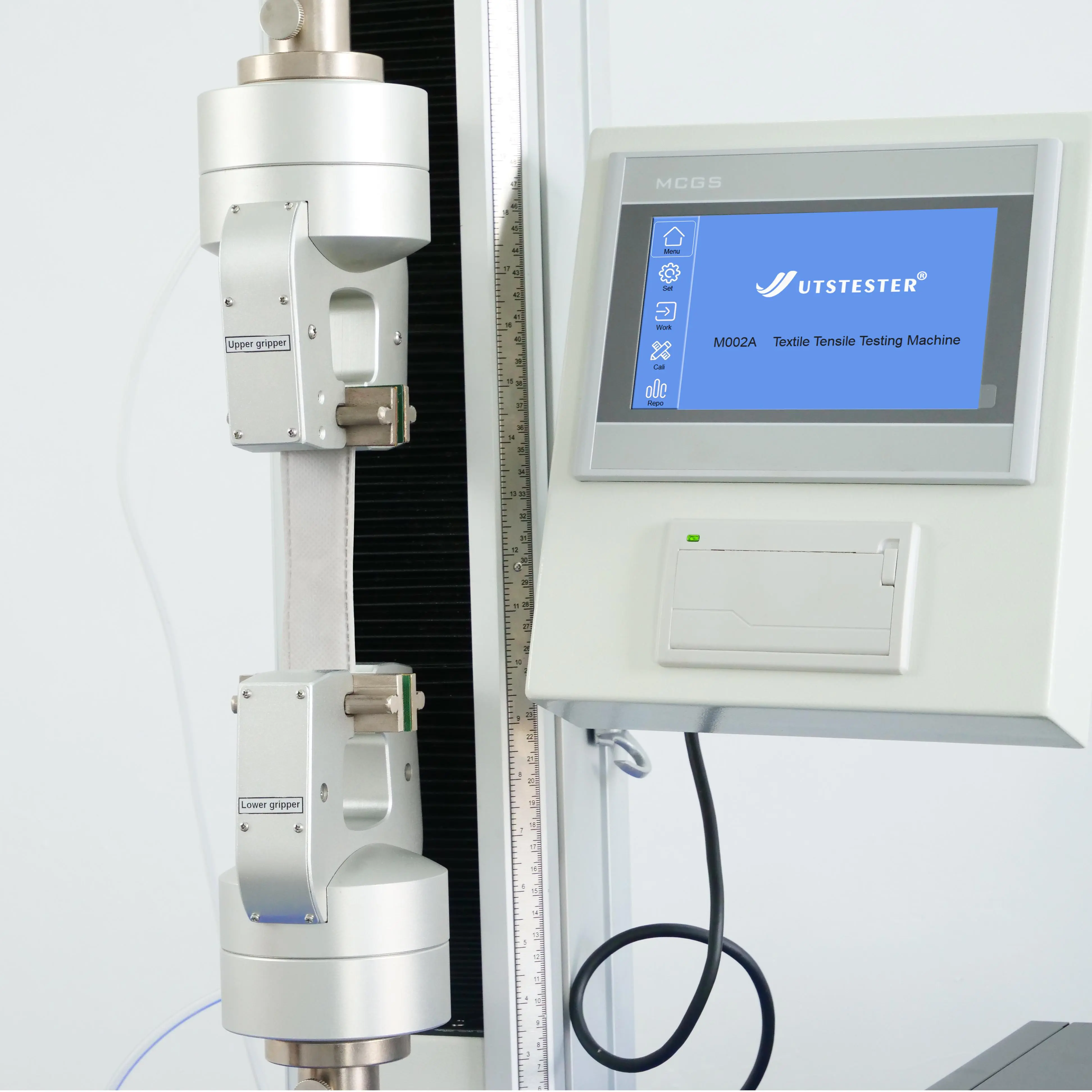 Can a tensile tester be used to test the strength of fabrics?