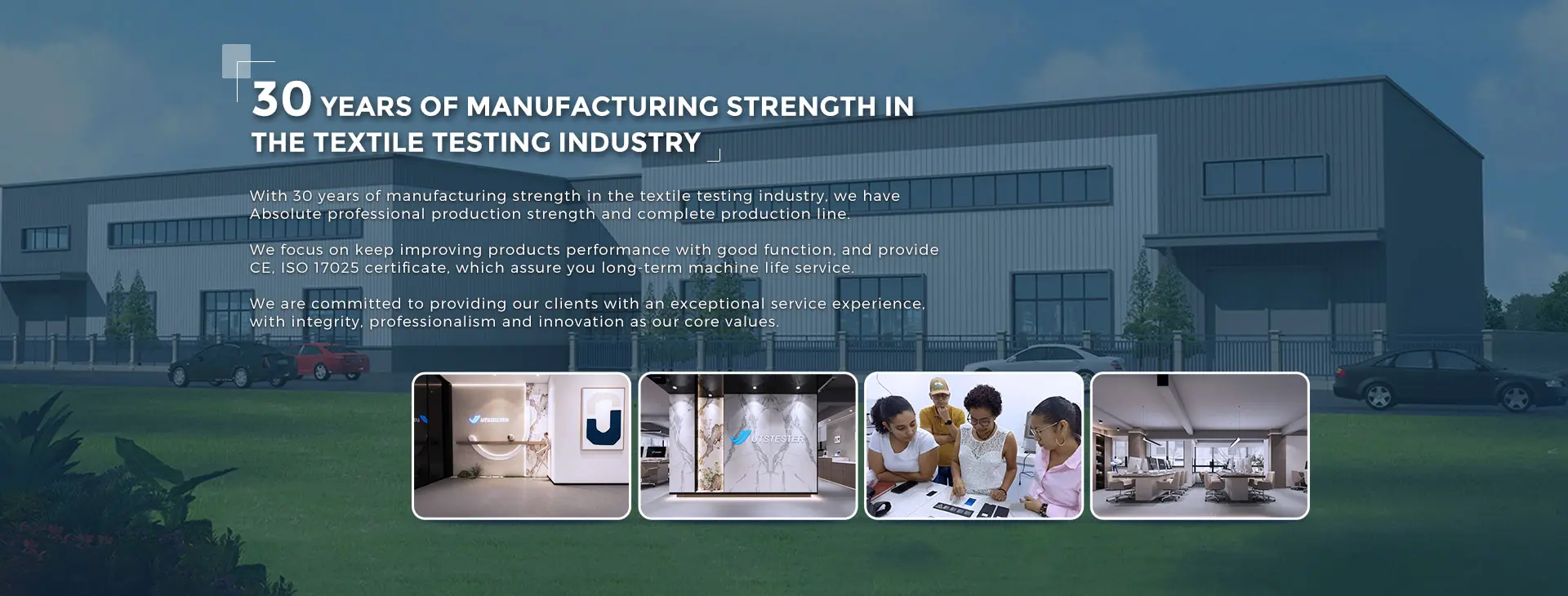 6O YEARS OF MANUFACTURING STRENGTH IN THE TEXTILE TESTING INDUSTRY