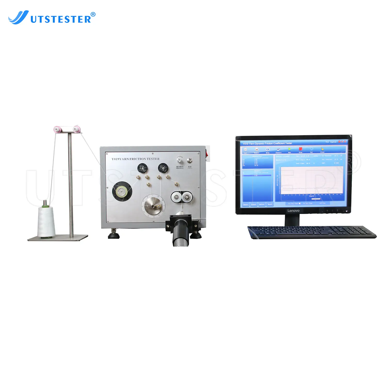 Textile Machine Yarn Friction Tester Yarn Coeff...