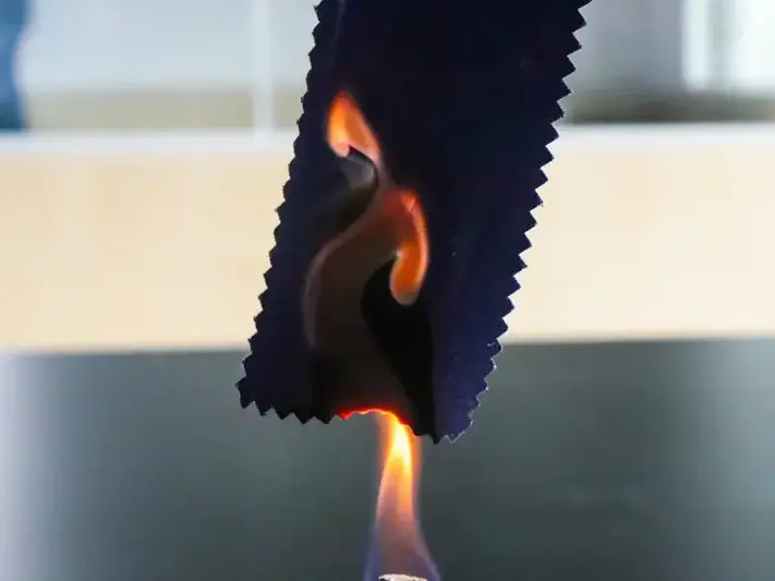 Common fabric flammability testing methods