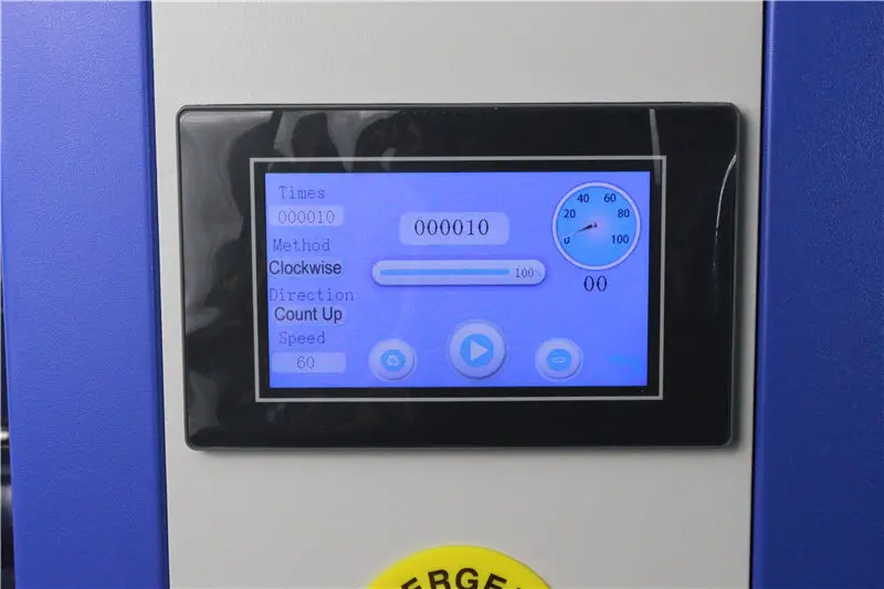 test interface screen