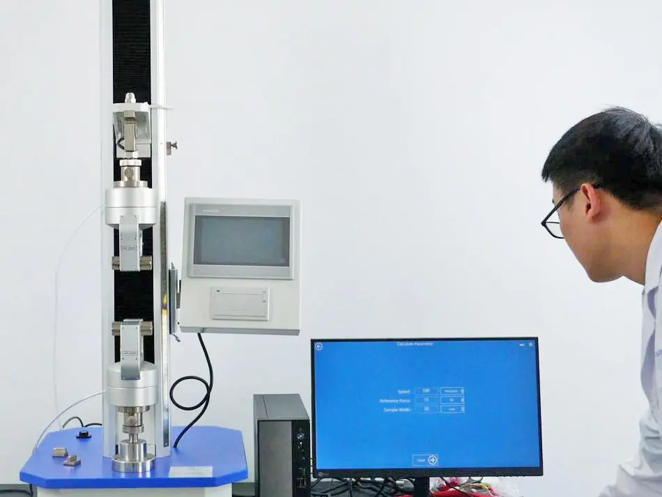 Tensile strength machine function description